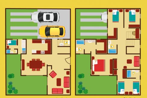 Plano casa real victoria condado naranjo